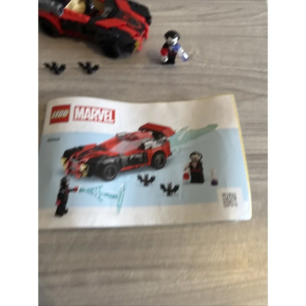 Lego Marvel 76244 Miles Morales Vs Morbis Complete Set Car Mini figures